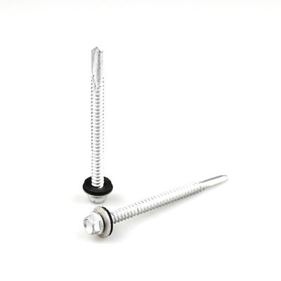 GB Standard 12x75mm Hex Flange Bi-Metal Self Drilling Screws из нержавеющей стали с EPDM