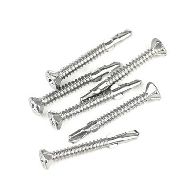 SUS410 Flat Phillips Head Self Tapping Self Drilling Screw Wing Tek Screw с ножками 4.2х38