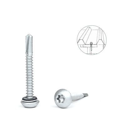 Русперт кнопка Торкс 12x45 самонажатие винт для кровельных покрытий для каркаса нержавеющей стали