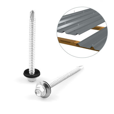 Система измерения INCH Цинковые сплавы, покрытые биметаллическими винтами для кровельной панели до плинтуса