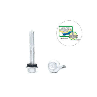 Винт для самосверления цветных металлических плиток 5.5x38 с покрытием из нержавеющей стали и цинкового сплава