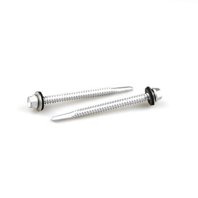 GB Standard 12x75mm Hex Flange Bi-Metal Self Drilling Screws из нержавеющей стали с EPDM