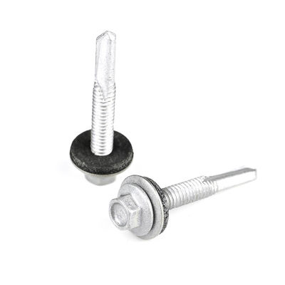 Wafer Head Hex Tek 5.5x38 Bi Metal DIN7504 Биметаллический самосверляющий винт с EPDM стиральной машиной