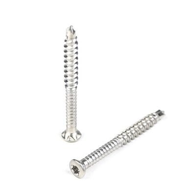 Стальные конструкции самобуровые винты с метрическими измерениями и овальной головкой