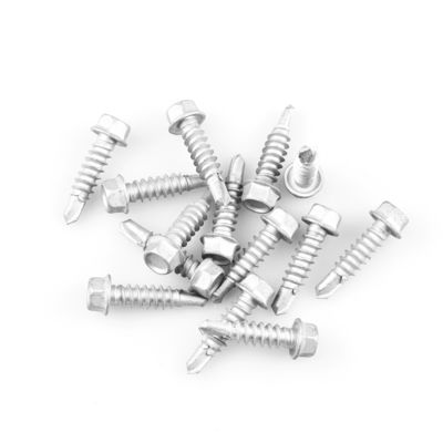 SCM435 Unitek Sus304 Sus410 шестеренковый стиральный прибор самосверлительный винт St6.3x25 для платы из волокна цемента