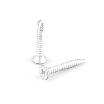 Unitek 316 410 Нержавеющая сталь Би Металлический винт Русперт Плоская голова Самосверливающий винт St4.8-16x32