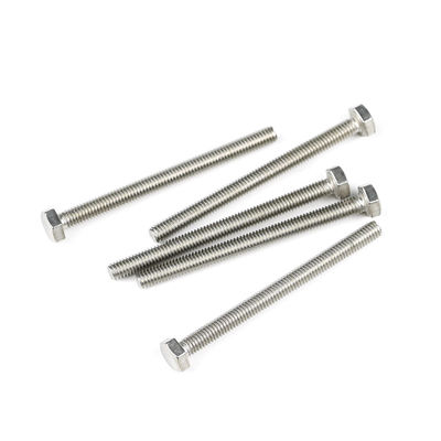 Нержавеющая сталь A4 316 Full Thread Hex Din 933 Болт Солнечная крепежная машина Болт M4x50