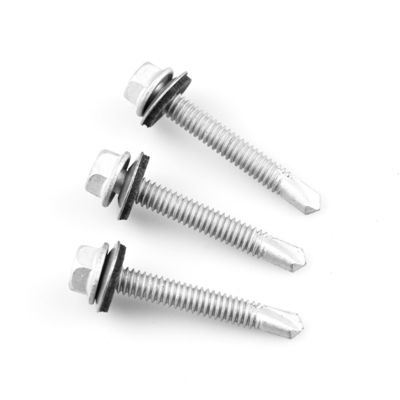 Bi Metal Hex Head Epdm буровой винт для настройки на заказ Scm435 Углеродистая сталь Нержавеющая сталь