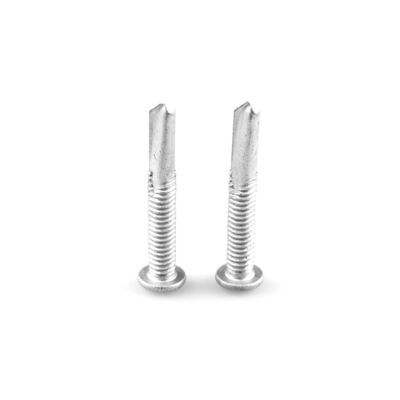 Простая отделка из нержавеющей стали Углеродистая сталь Scm435 Ruspert Tek Bi Metal Wafer Head Cross Driver Drilling Screw