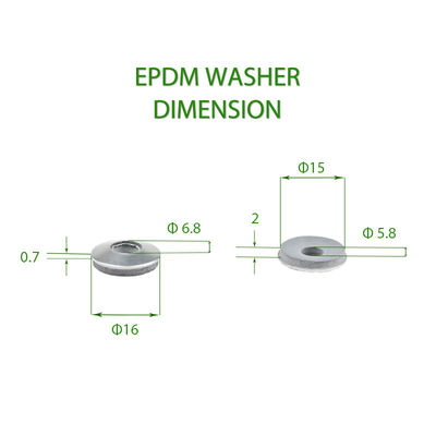 T/T Срок оплаты для серого эпдм-запчастительного стирального аппарата и шестигранных самосверляющих винтов