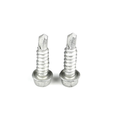 SS304 SS410 Би-металл шестоугольный фланцевый крепеж 6.3*25 самосверляющий винт для крепления сиденья