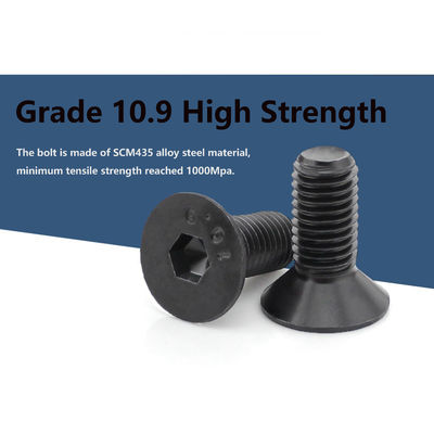DIN7991 M8 Чёрный оксид Countersunk Head Hexagon Socket Allen Csk Bolt