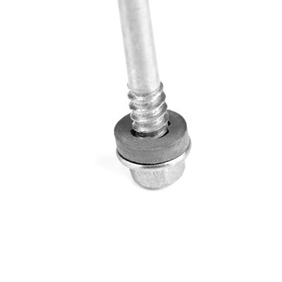 HEX 5.5x243mm Нержавеющая сталь 410 Самосверляющие винты с EPDM стиральной двойной нитью 7 точек