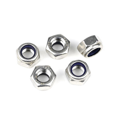 Стандарт нержавеющей стали 316 Din985 Hex Insert Nylon Self Locking Nuts для обрабатывающей промышленности