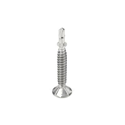 Желтый нержавеющая сталь Phillips Countersunk плоская голова металлический самосверливающий винт с крыльями нажатия винт