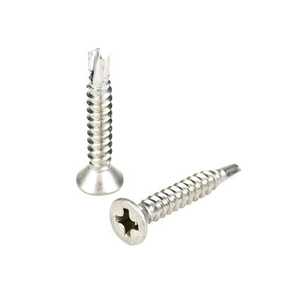 Стальной Phillips Cross Recess Countersunk Flat Head Self Drilling Screw для крепления металла