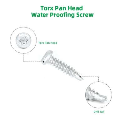 Pan Head Torx Drive Самосверлительный винт для металла из 304 нержавеющей стали