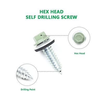 Специализированный черный отделка из нержавеющей стали самосверлительные сверлильные винты с EPDM стиральной машины