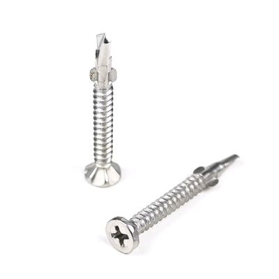 SUS410 Flat Phillips Head Self Tapping Self Drilling Screw Wing Tek Screw с ножками 4.2х38