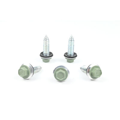 Лист металлические винты Цинк покрытый шестеренковой головой самосверливающийся винт с резиновой стиральной машиной