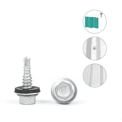 1/4x7/8" нержавеющая сталь цинковые сплавы покрытые шестеренковым фланцем Purlin винты для системы корпуса здания