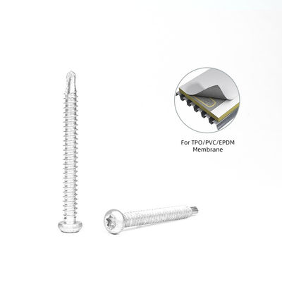 6.3x65 TPO ПВХ Пли мембрана нержавеющая сталь 304 Би-металл Торкс кнопка головы водонепроницаемый винт