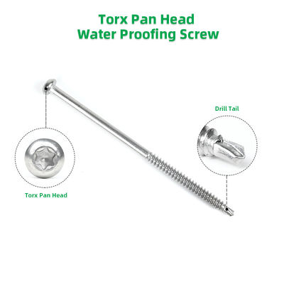 6.3 x 125 мм самосверлительный винт идеально подходит для установки мембраны на крыше из ПВХ/TPO/EPDM