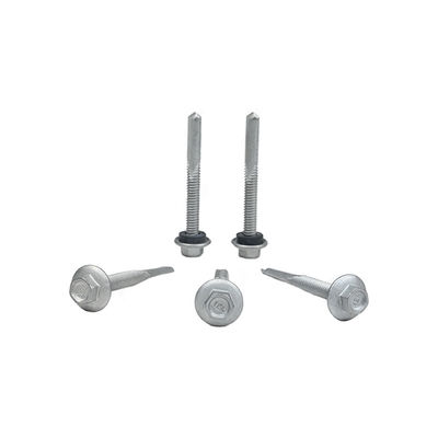 Цинковый сплав покрытый шестеренковой фланцевой головой самосверляющий винт Tek 7 для установки 5.5x50