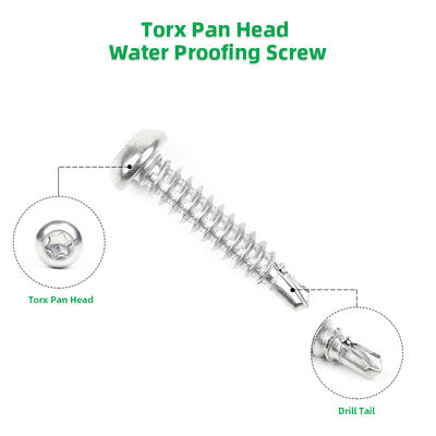 Стандартные винты для самонакопаемой головки для гидроизоляции мембраны крыши TPO/PVC/EPDM