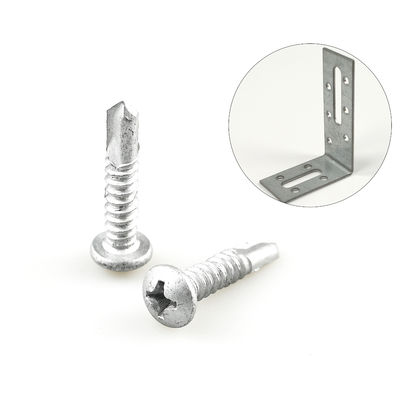 Цинковый сплав покрытый 5.5x25 Phillips Pan Head биметальный крышный винт для крышного углового скоба