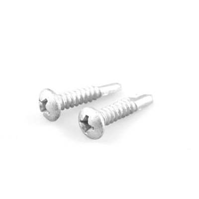 Цинковый сплав покрытый 5.5x25 Phillips Pan Head биметальный крышный винт для крышного углового скоба