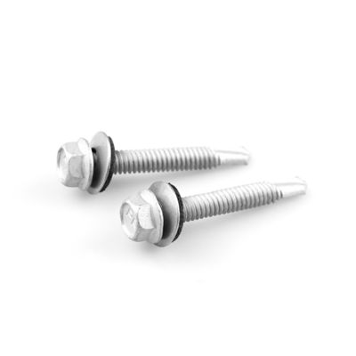 6.3x45 шестеренковый фланцевый самосверляющий винт для стенной облицовочной панели для водонепроницаемой плинты