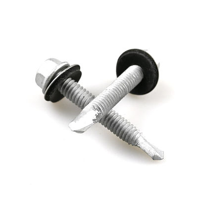 6.3x45 шестеренковый фланцевый самосверляющий винт для стенной облицовочной панели для водонепроницаемой плинты