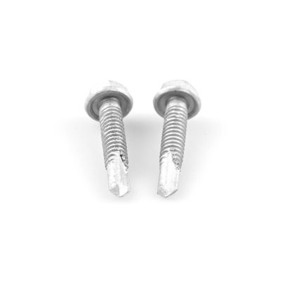 Стандартное покрытие 4.8x25 шестеренный фланц биметалл из нержавеющей стали шестеренная голова самосверлительные винты для стальных рамочных соединений