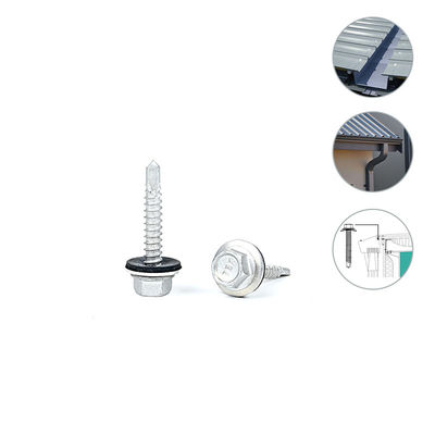 Цинковые сплавы, покрытые шестеренными фланцами, биметальные тек-шрубы для самосверления на металлических крышах